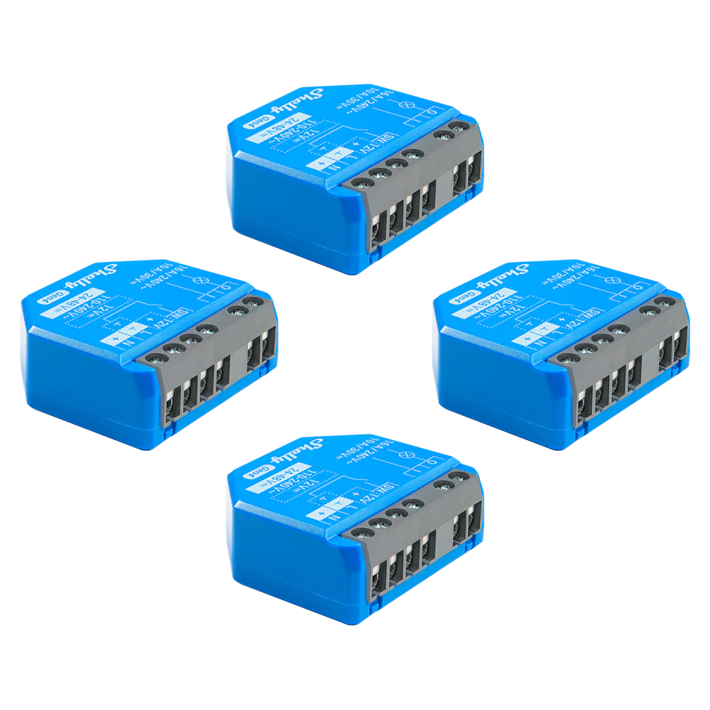 pachet de 4 x shelly 1 gen4 , modul releu inteligent wifi, matter, zigbee, bluetooth